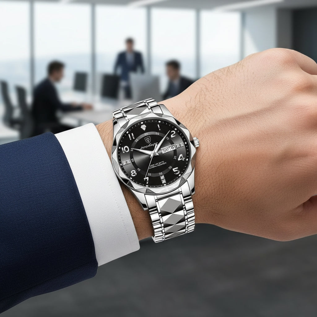 Herenhorloge Titanium Sportief Design Waterdicht 50 Meter Krasbestendig Saffierglas Quartz Uurwerk Casual | Sulvida