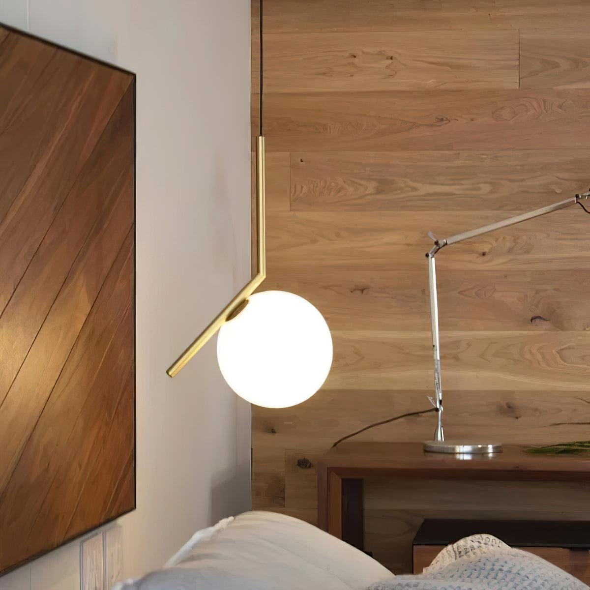 Glazen Hanglamp met Messing Afwerking Elegante Eetkamer en Woonkamer Pendel Verlichting E27 Fitting Design | Sulvida