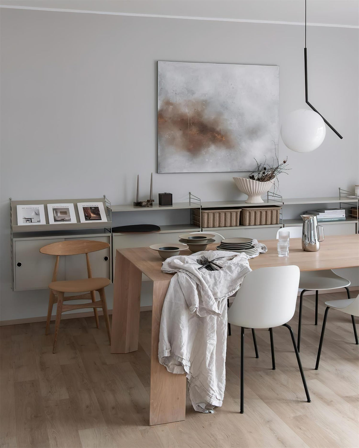Glazen Hanglamp met Messing Afwerking Elegante Eetkamer en Woonkamer Pendel Verlichting E27 Fitting Design | Sulvida