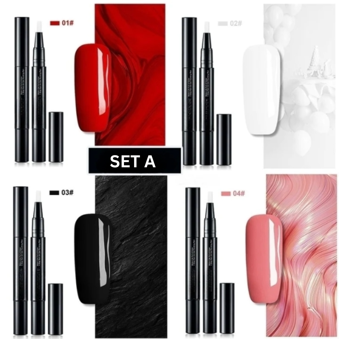 Nagellakstift met Gelpigment voor Precieze Nail Art – Snel Droog en Langdurig Dekkend – Ideaal voor Details en Patronen | Sulvida