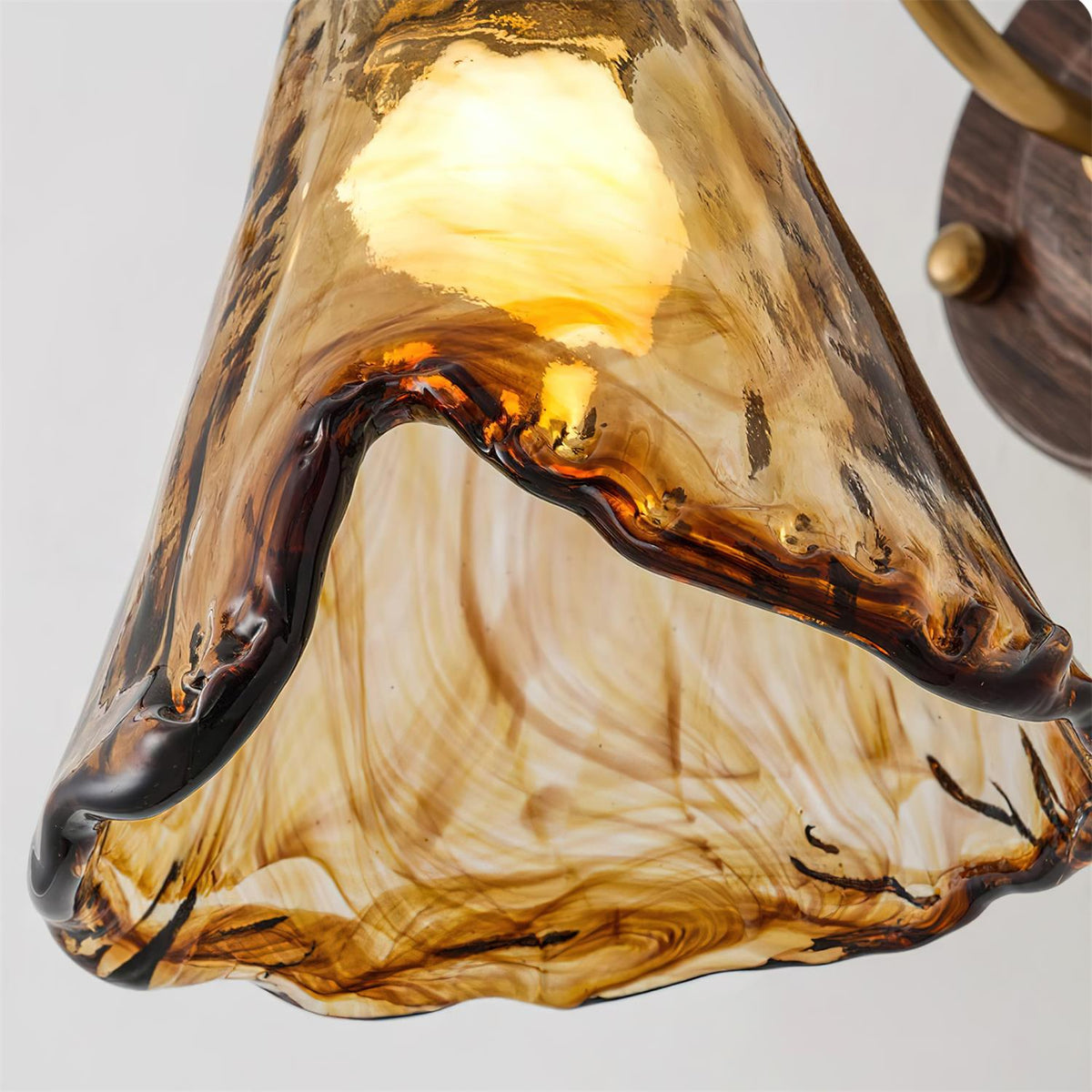 Wandlamp Glas en Hout Goudkleurig Vintage Design Sfeerlicht voor Woonkamer Slaapkamer en Hal Sfeervolle Wandverlichting | Sulvida