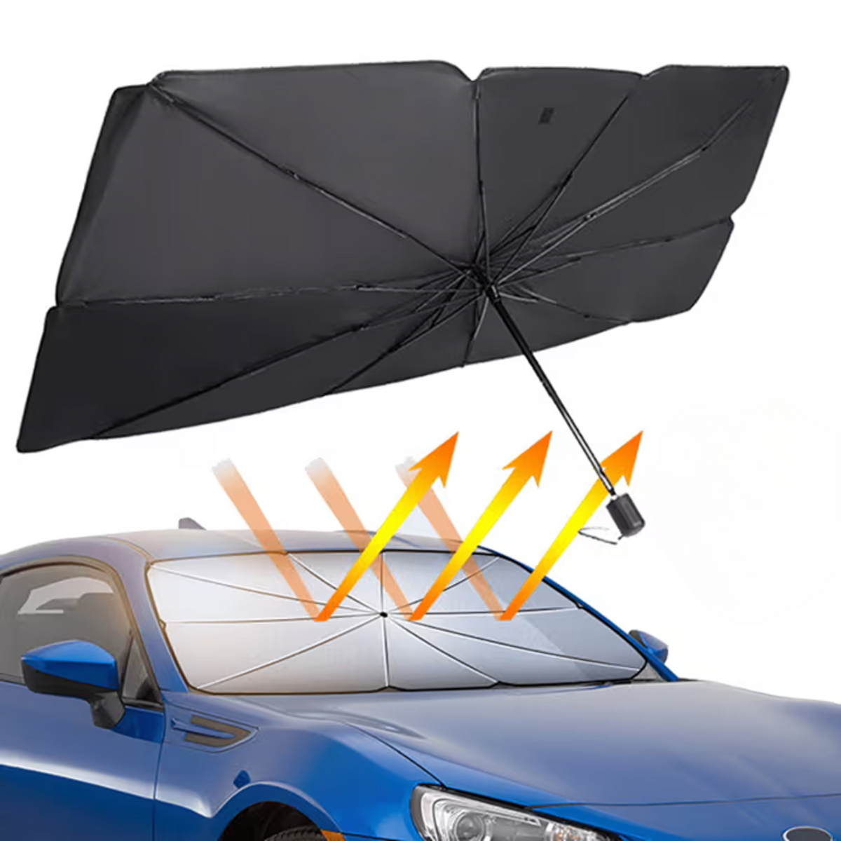 Opvouwbare Parasol Zonwering Auto Voorruit UV-Bescherming Hitte-Reflectie Paraplumodel Zonnescherm Auto-accessoires | Sulvida