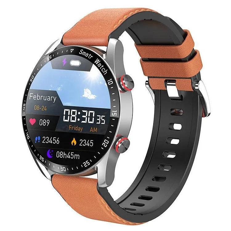 Smartwatch met Gezondheidstracking en Bluetooth-Oproepen Multifunctioneel Horloge 1,45 Inch HD-Display | Sulvida
