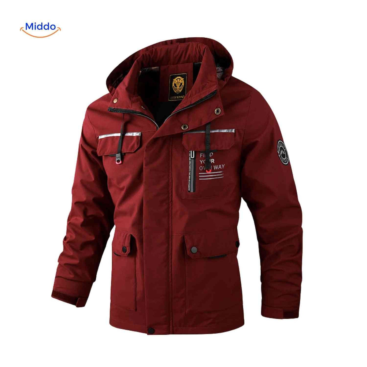 Waterdichte Herenparka met Capuchon en Bontkraag – Zwart Groen Beige – Winterjas Heren 4-in-1 Outdoor | Sulvida