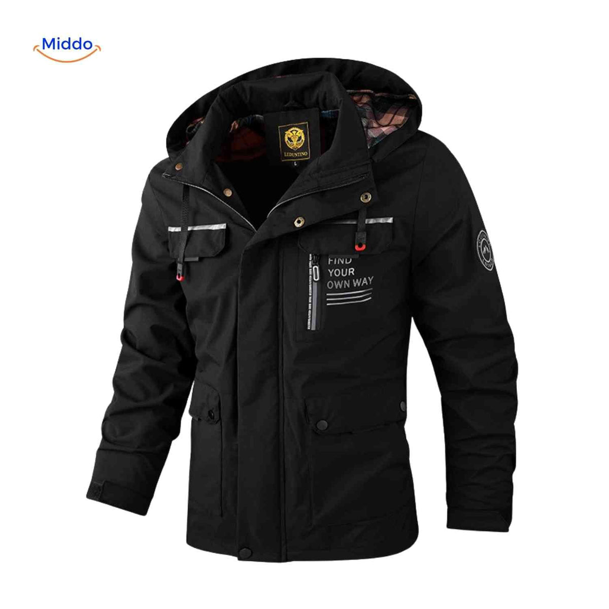 Waterdichte Herenparka met Capuchon en Bontkraag – Zwart Groen Beige – Winterjas Heren 4-in-1 Outdoor | Sulvida
