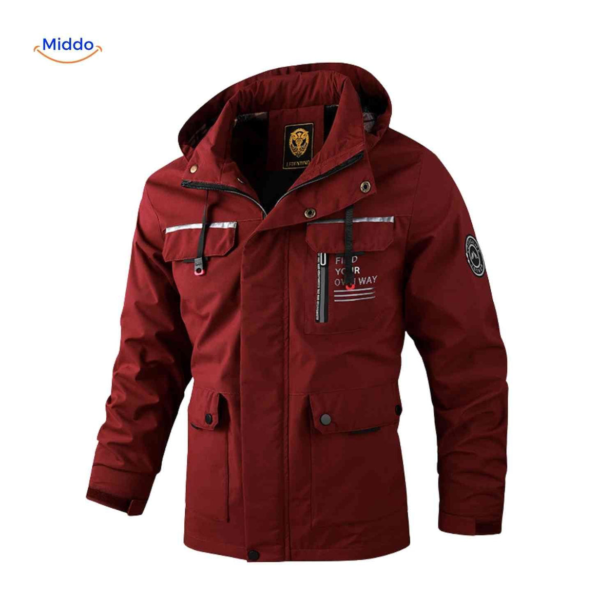 Waterdichte Herenparka met Capuchon en Bontkraag – Zwart Groen Beige – Winterjas Heren 4-in-1 Outdoor | Sulvida