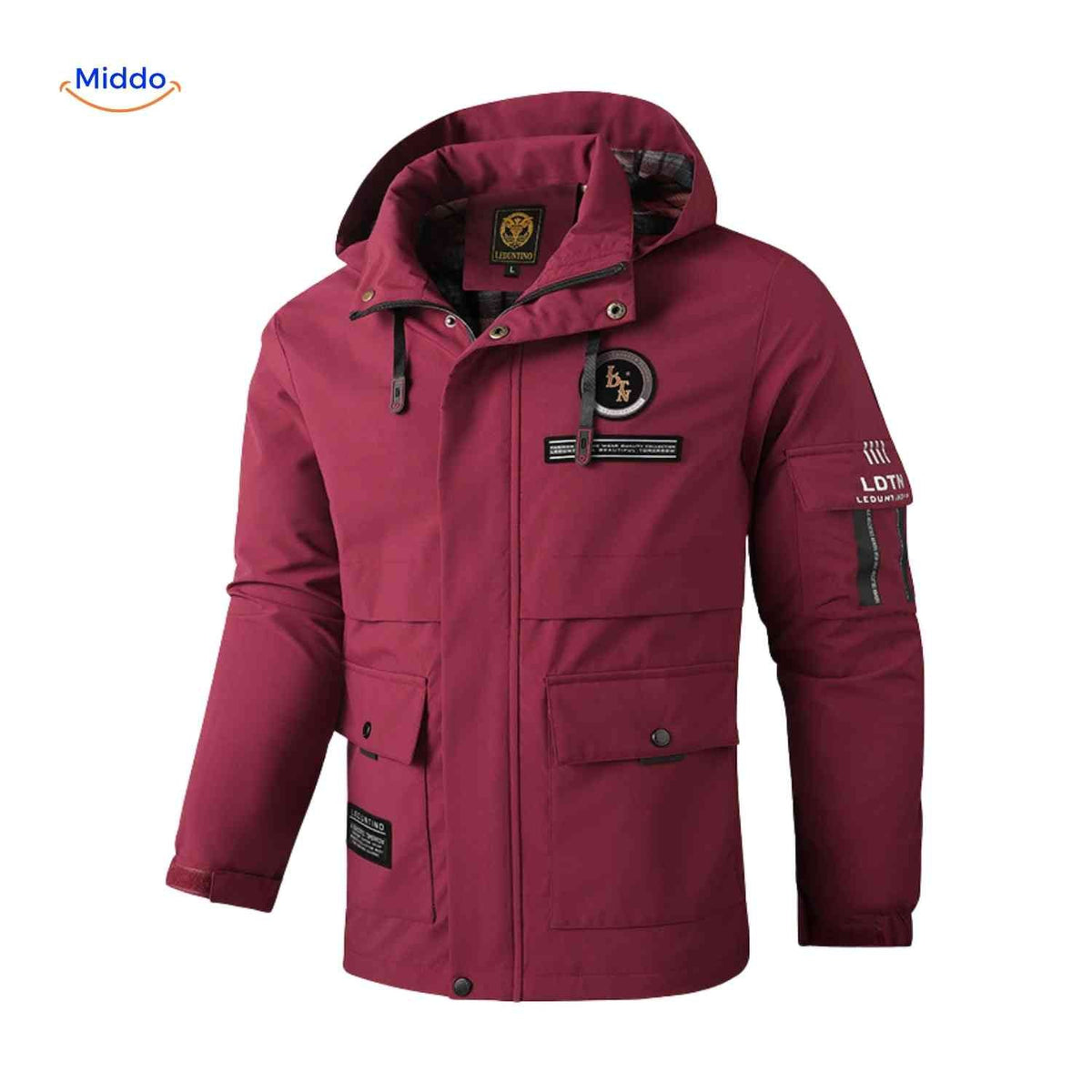 Waterdichte Herenparka met Capuchon en Bontkraag – Zwart Groen Beige – Winterjas Heren 4-in-1 Outdoor | Sulvida