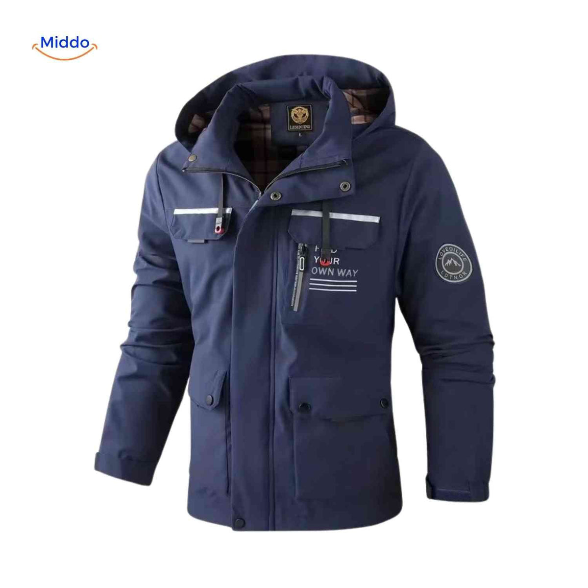 Waterdichte Herenparka met Capuchon en Bontkraag – Zwart Groen Beige – Winterjas Heren 4-in-1 Outdoor | Sulvida