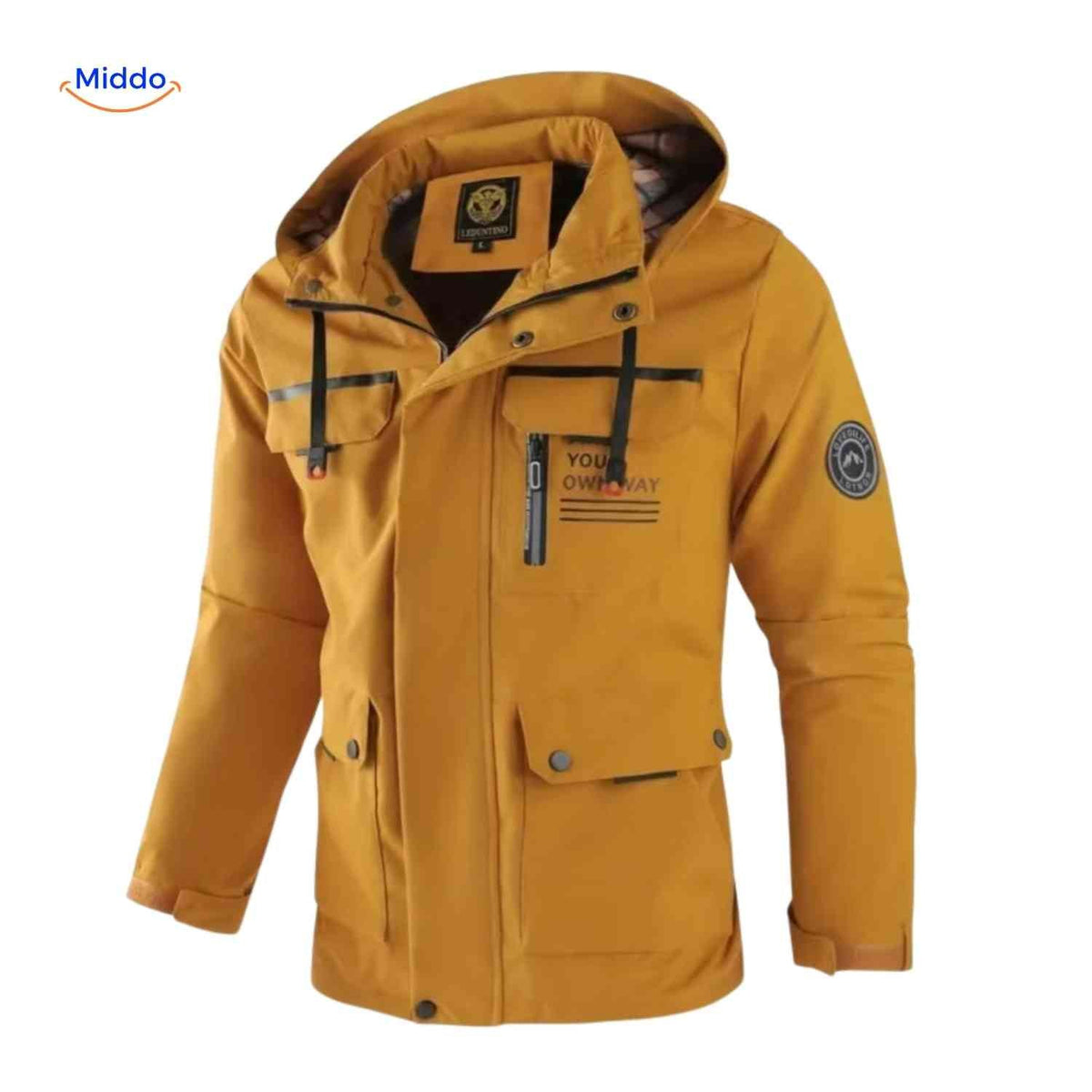 Waterdichte Herenparka met Capuchon en Bontkraag – Zwart Groen Beige – Winterjas Heren 4-in-1 Outdoor | Sulvida