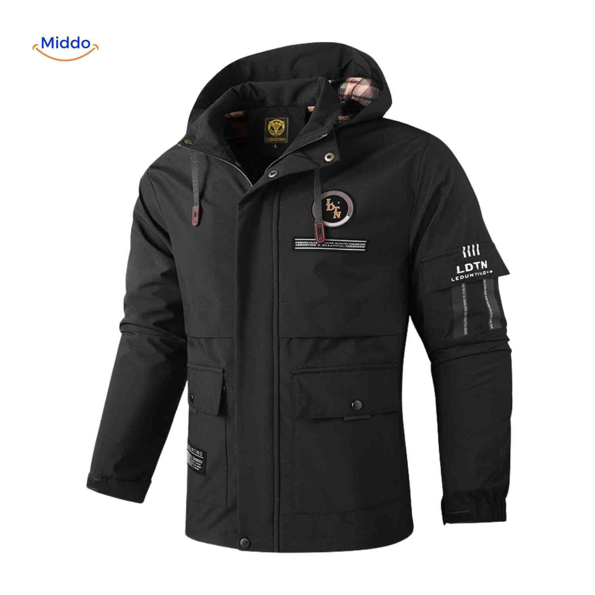 Waterdichte Herenparka met Capuchon en Bontkraag – Zwart Groen Beige – Winterjas Heren 4-in-1 Outdoor | Sulvida