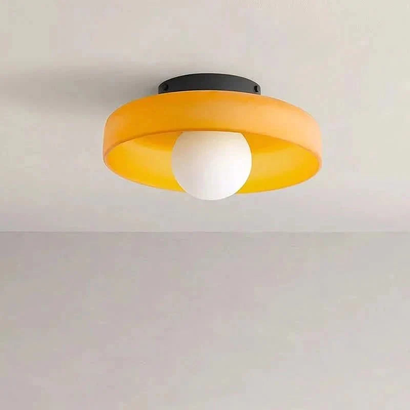 Glazen Plafondlamp Scandinavisch Design Ø25cm Gelijkmatig Licht Woonkamer Slaapkamer Hal Modern Interieur | Sulvida