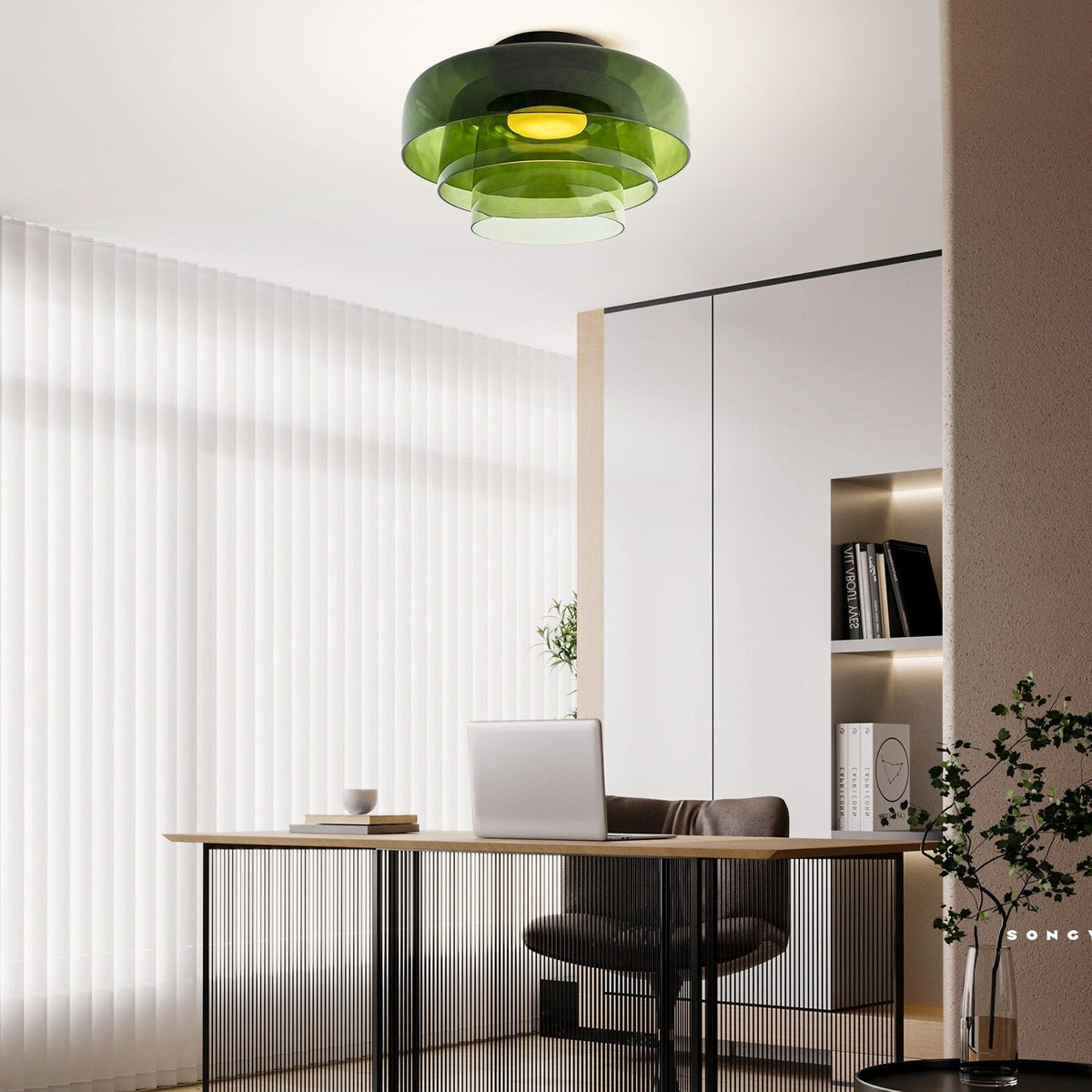 Glazen Plafondlamp Gelaagd Design Meerdere Formaten Warm Wit LED Licht Eetkamer Woonkamer Keuken Slaapkamer | Sulvida