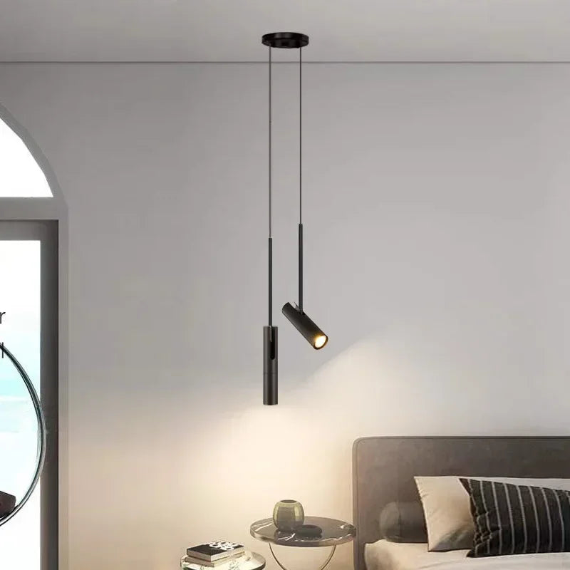 Verstelbare hanglamp metaal cilindervorm draaibaar warm wit voor woonkamer keukeneiland slaapkamer eetkamer | Sulvida