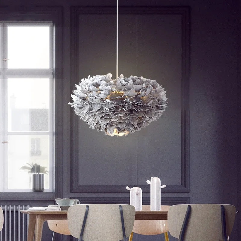 Hanglamp Veren Rond Wolk Effect Sfeerlicht Eetkamer Slaapkamer Woonkamer Plafondverlichting Decoratief | Sulvida
