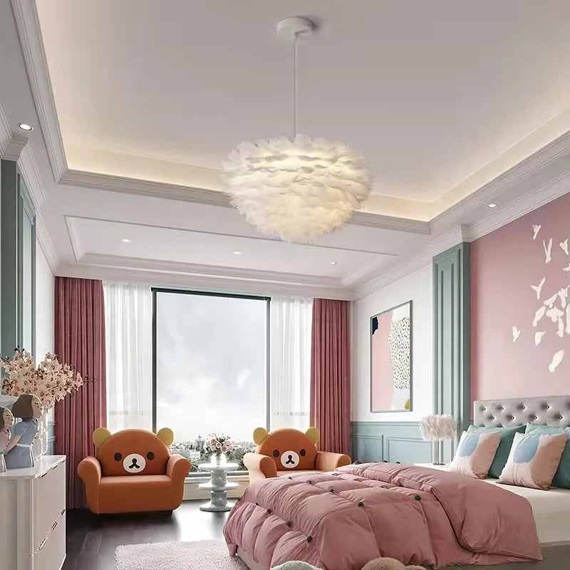Hanglamp Veren Rond Wolk Effect Sfeerlicht Eetkamer Slaapkamer Woonkamer Plafondverlichting Decoratief | Sulvida
