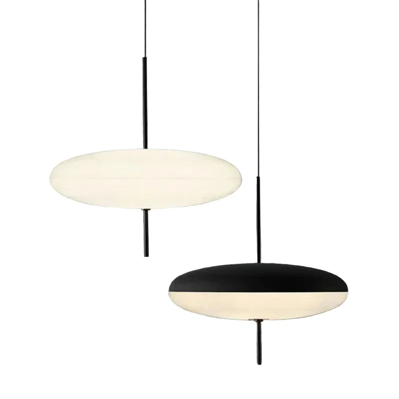 Hanglamp Schotelvorm Noordse Stijl Zwart Wit Geperforeerd Metaal Acryl Verstelbaar Modern Design Eetkamer | Sulvida