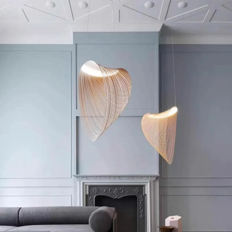 Gevlochten hanglamp bamboe natuurlijk design woonkamer eetkamer slaapkamer sfeerverlichting decoratief | Sulvida
