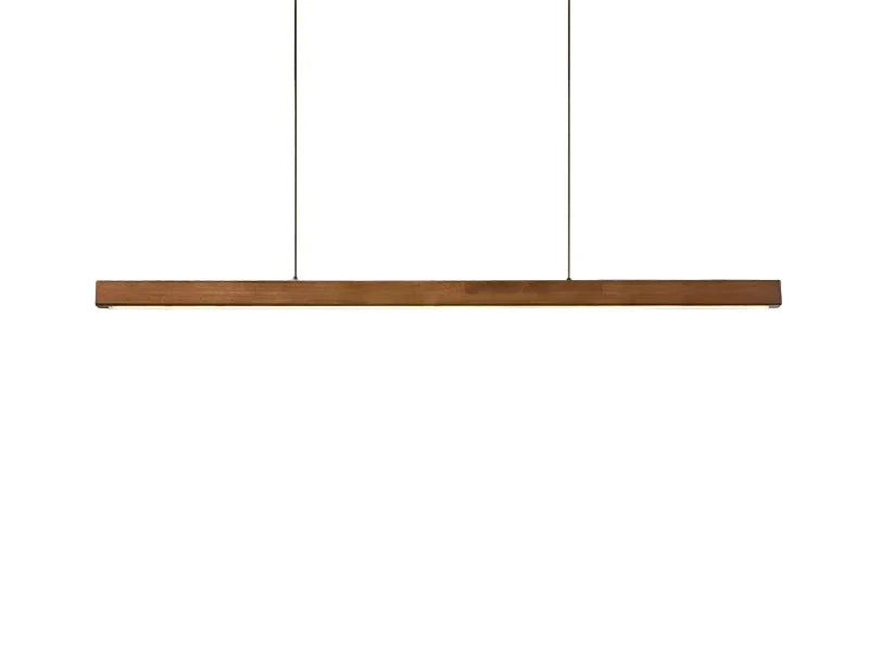 Lineaire Houten Hanglamp met LED-verlichting voor Eettafel Woonkamer Eetkamer Slaapkamer Modern Strak Design | Sulvida