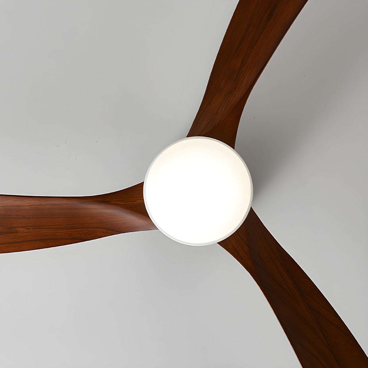 Plafondventilator met Verlichting Houten Bladen Afstandsbediening 6 Snelheden Dimbaar Licht Woonkamer | Sulvida