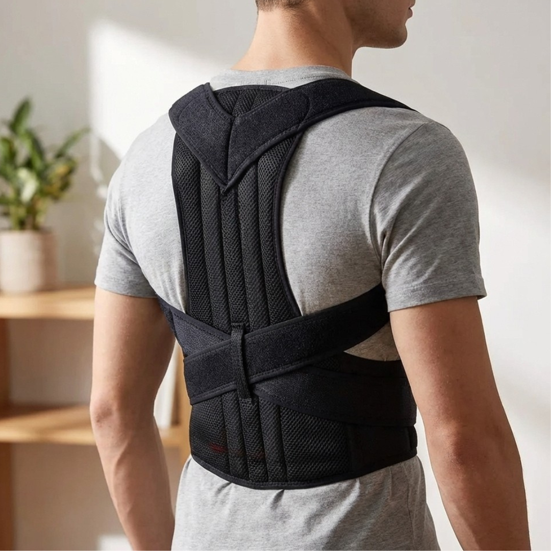 Verstelbare Houdingsbrace Unisex voor Rugondersteuning Schoudercorrectie Ademend Postuur Verbeteren Comfort | Sulvida