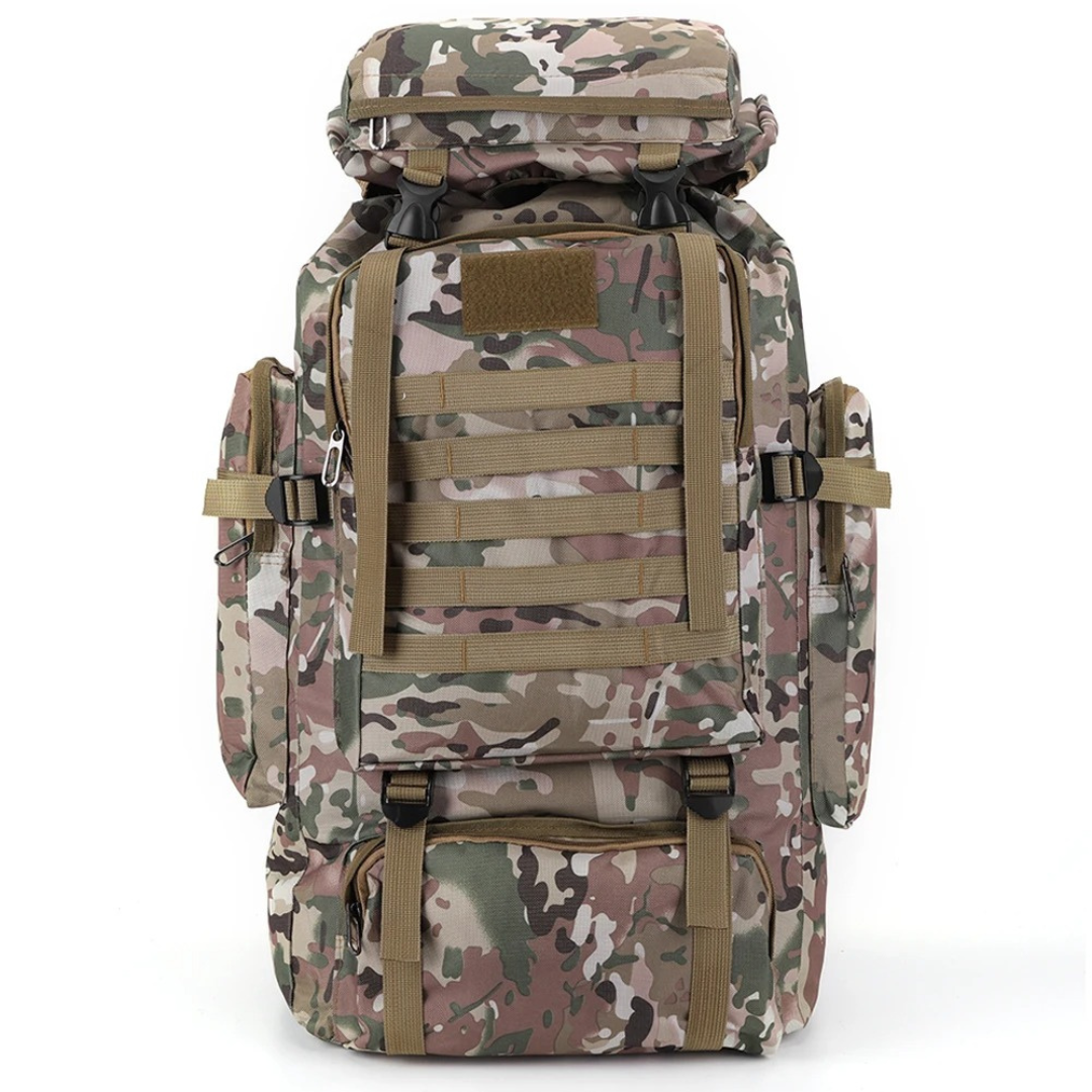 80 Liter Trekking Rugzak met MOLLE Systeem Waterdicht voor Backpackers Outdooravonturiers en Camping | Sulvida