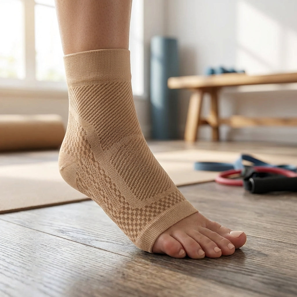 Enkelbandage met Compressie Enkelsteun Ademend Verstelbaar Sportbrace voor Herstel Zwelling Pijn Stabiliteit | Sulvida