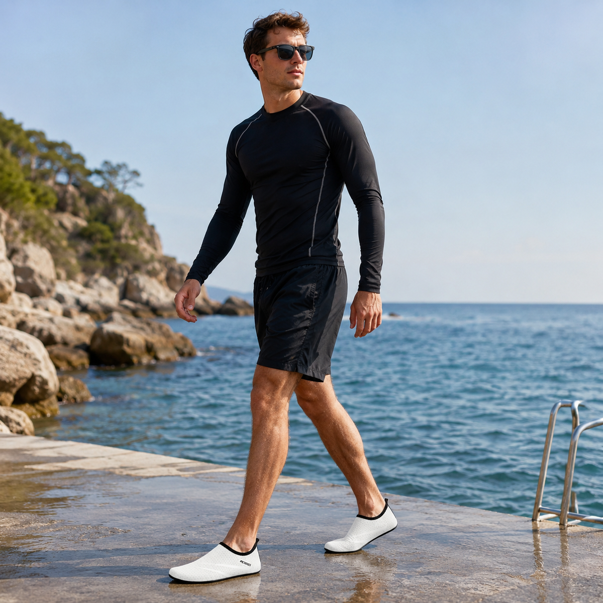 Waterschoen Barefoot Slip-On voor Heren Dames Kinderen Zwembad Strand Watersport Sneldrogend Flexibel | Sulvida