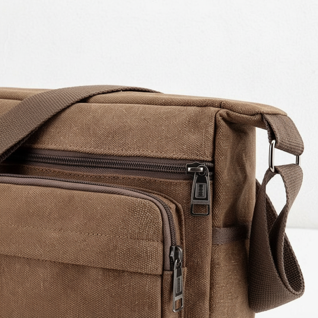 Canvas Crossbody Schoudertas – Vintage Messenger Bag Kanvas met Verstelbare Draagband voor Dagelijks Gebruik | Sulvida