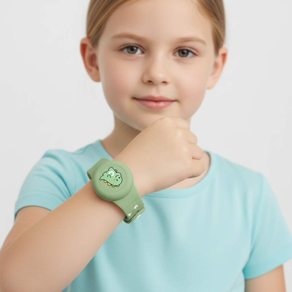 Siliconen GPS-polsband voor Kinderen – Verstelbaar, Waterdicht & Comfortabel Draagbaar Tracker Horloge | Sulvida