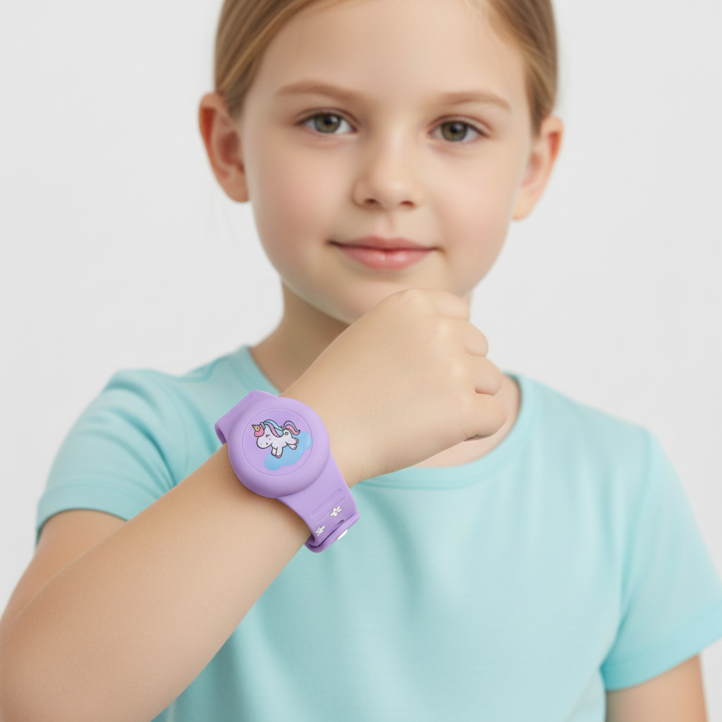 Siliconen GPS-polsband voor Kinderen – Verstelbaar, Waterdicht & Comfortabel Draagbaar Tracker Horloge | Sulvida