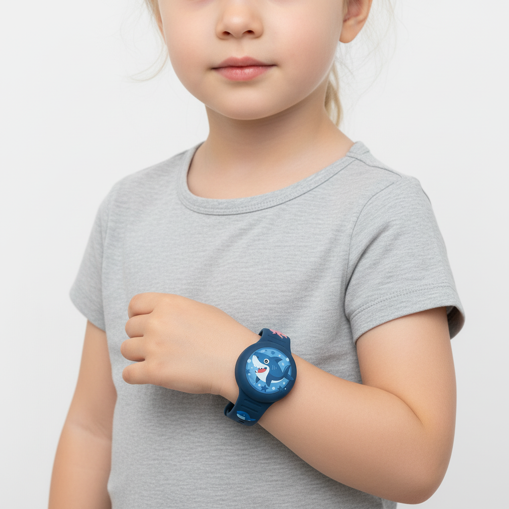 Siliconen GPS-polsband voor Kinderen – Verstelbaar, Waterdicht & Comfortabel Draagbaar Tracker Horloge | Sulvida