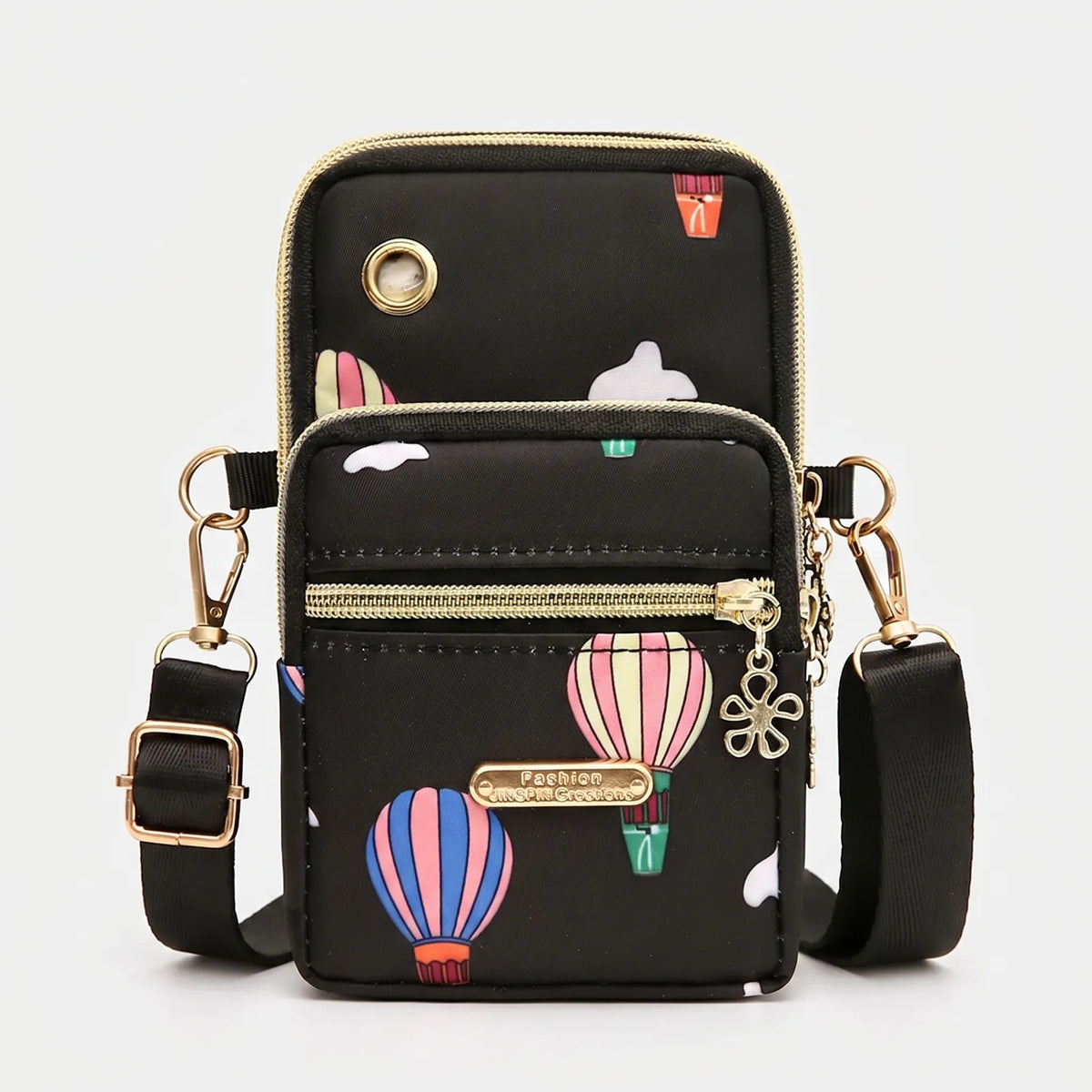 Petit sac à bandoulière avec fermeture éclair, sac bandoulière violet, bleu, rose ou noir, compact et pratique pour femme au quotidien | Sulvida
