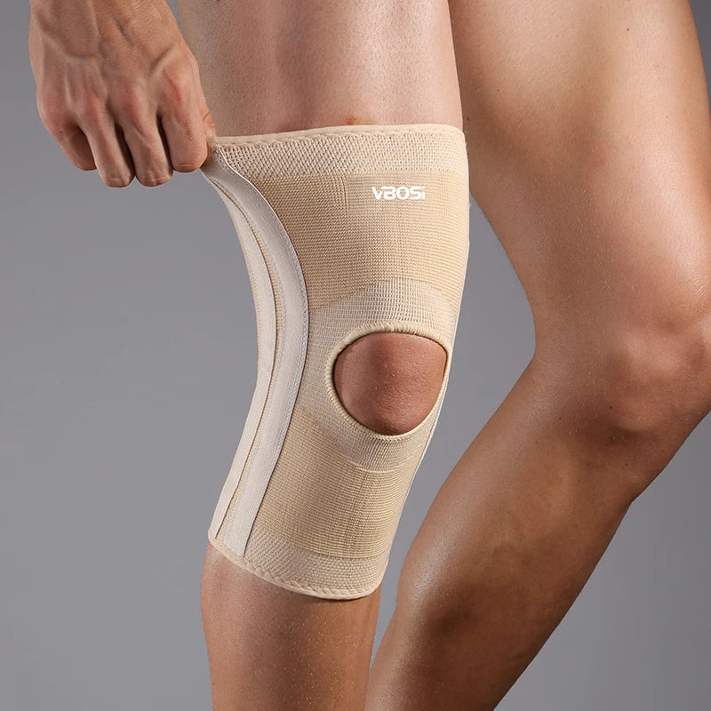 Knie Ondersteuning Brace Elastische Knit met Open Patella Design voor Maximale Stabiliteit Comfort en Bewegingsvrijheid | Sulvida