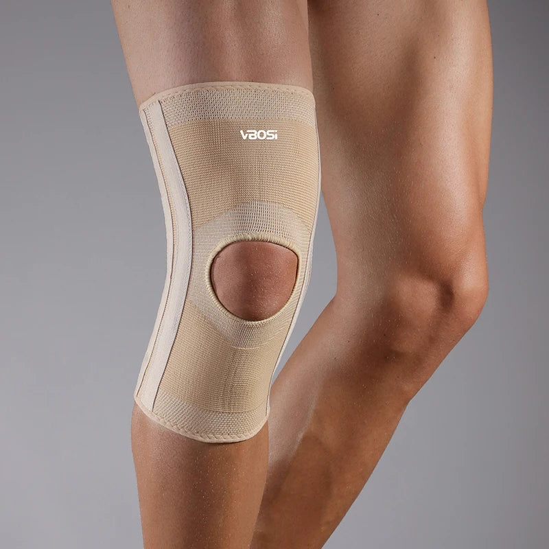 Knie Ondersteuning Brace Elastische Knit met Open Patella Design voor Maximale Stabiliteit Comfort en Bewegingsvrijheid | Sulvida