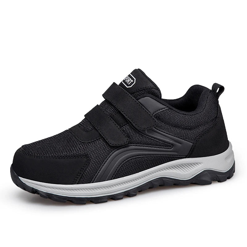 Orthopedische Wandelschoenen met Klittenband Extra Breed Comfortabel Dagelijks Lopen Verstelbaar Mesh | Sulvida