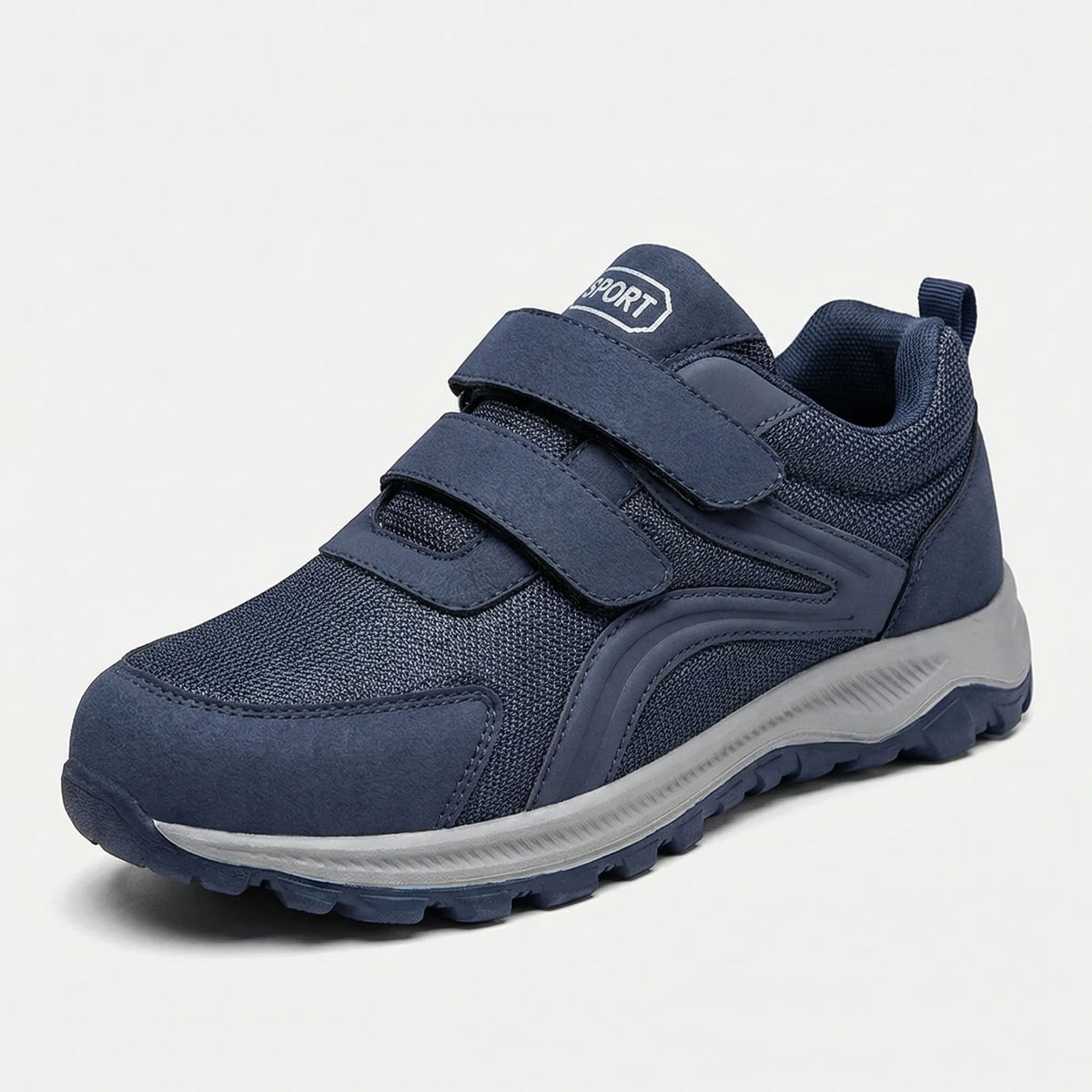 Orthopedische Wandelschoenen met Klittenband Extra Breed Comfortabel Dagelijks Lopen Verstelbaar Mesh | Sulvida