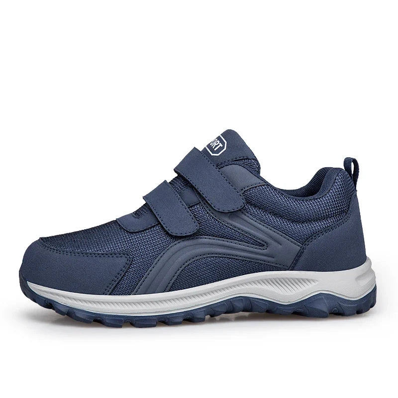 Orthopedische Wandelschoenen met Klittenband Extra Breed Comfortabel Dagelijks Lopen Verstelbaar Mesh | Sulvida