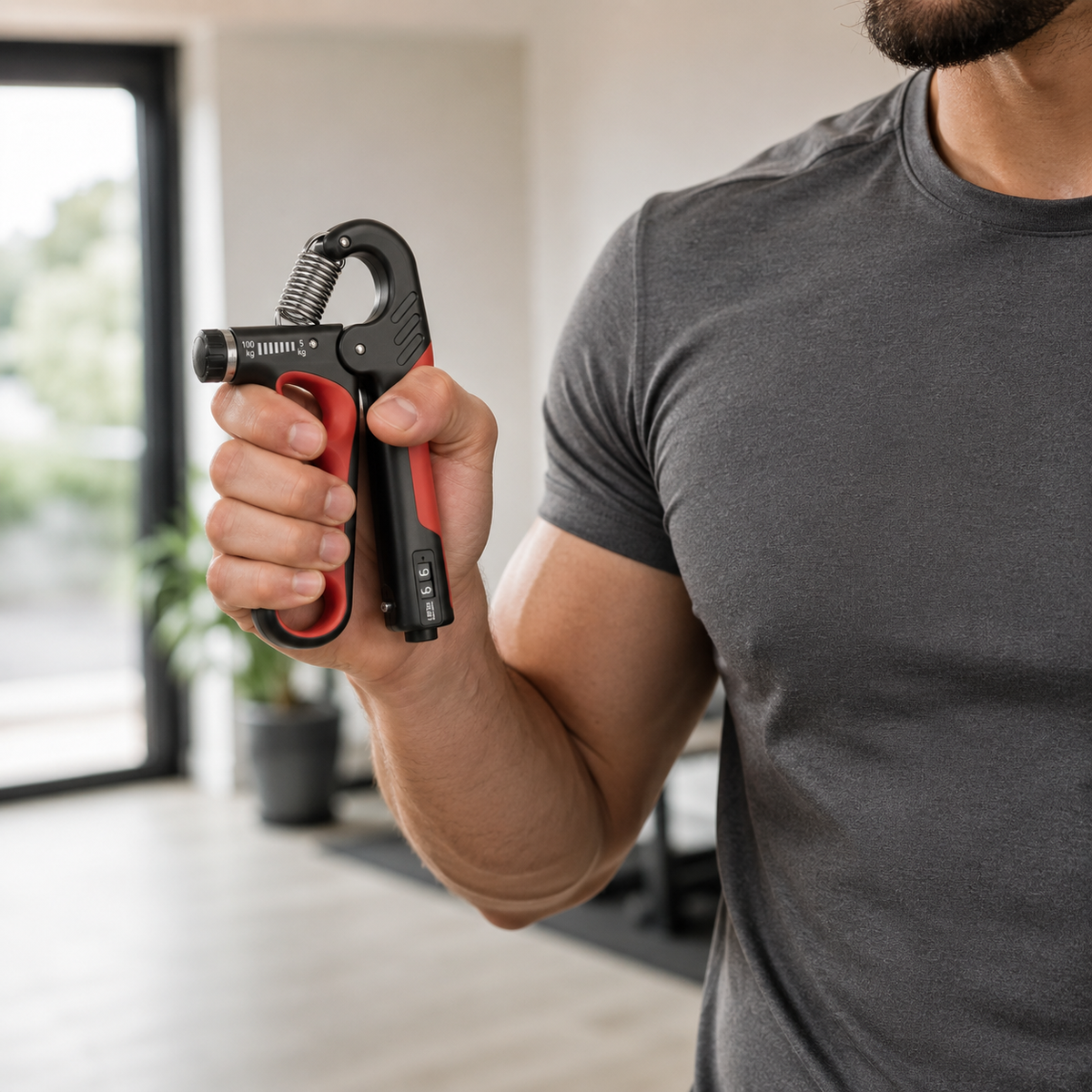 Verstelbare Handknijper Metaal voor Krachtige Grip en Voorarmtraining Compacte Krachttrainer voor Thuis | Sulvida