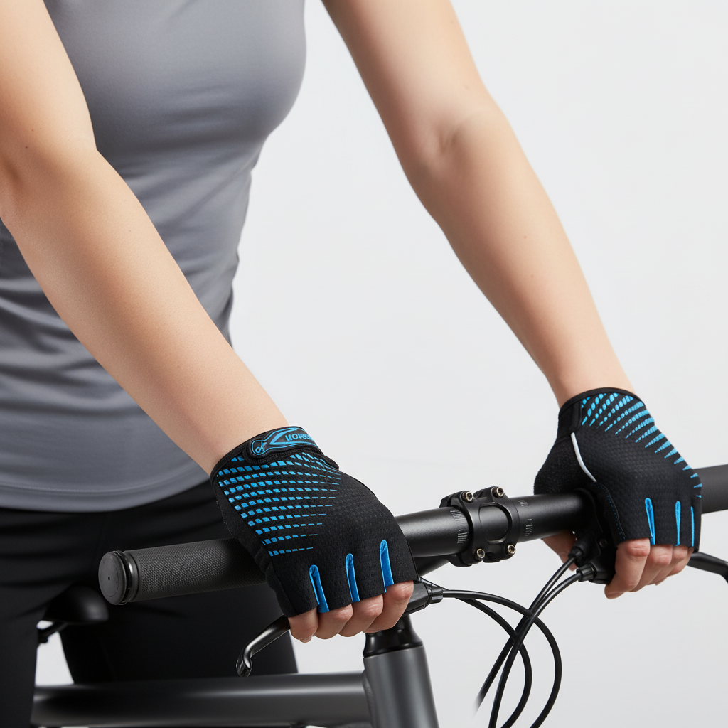 Fietshandschoenen Half-Finger met Gel Padding Ademend Antislip – Comfortabele Sporthandschoenen Fietsen | Sulvida