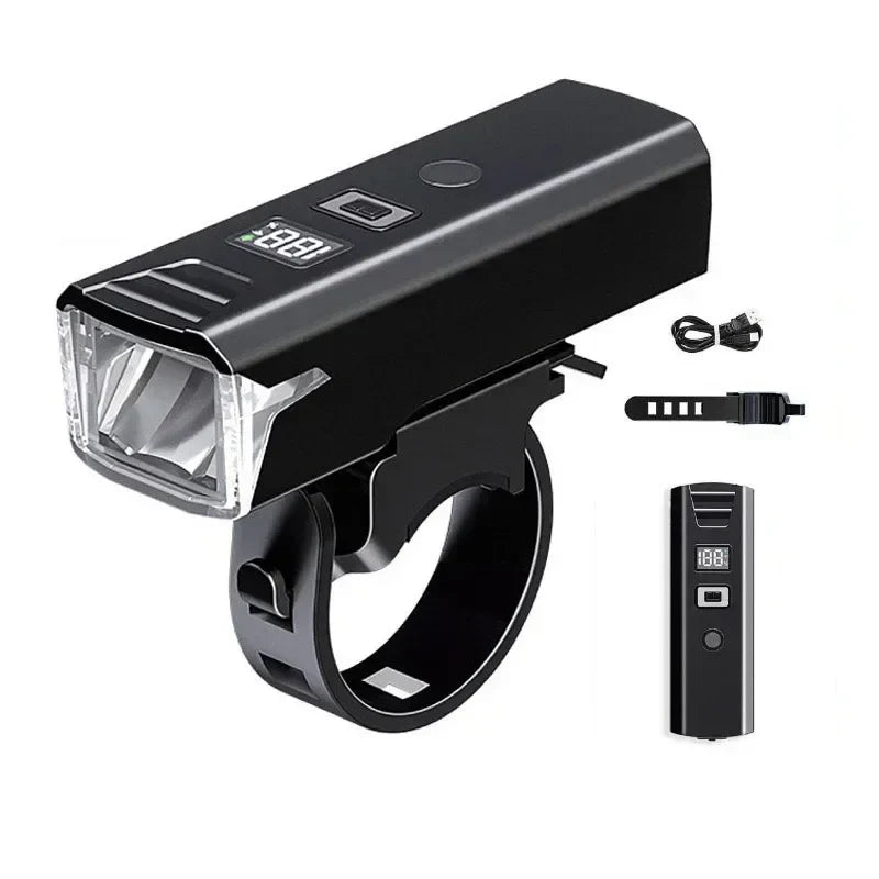 Oplaadbare LED-Fietslamp met Lichtsensor en Verstelbare Bundel voor Veilig Fietsen Overdag en 's Nachts | Sulvida