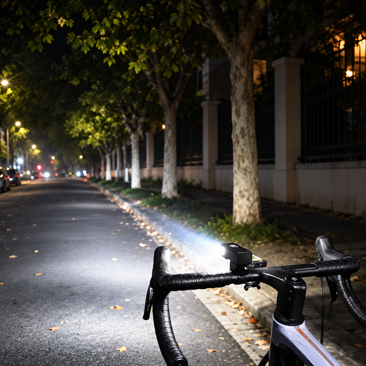 Oplaadbare LED-Fietslamp met Lichtsensor en Verstelbare Bundel voor Veilig Fietsen Overdag en 's Nachts | Sulvida