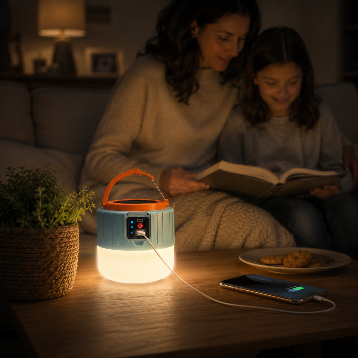 Draagbare LED-Lantaarn met Zonnelaadpaneel en USB-Oplaadoptie voor Camping Noodsituaties Wandelen Outdoor | Sulvida