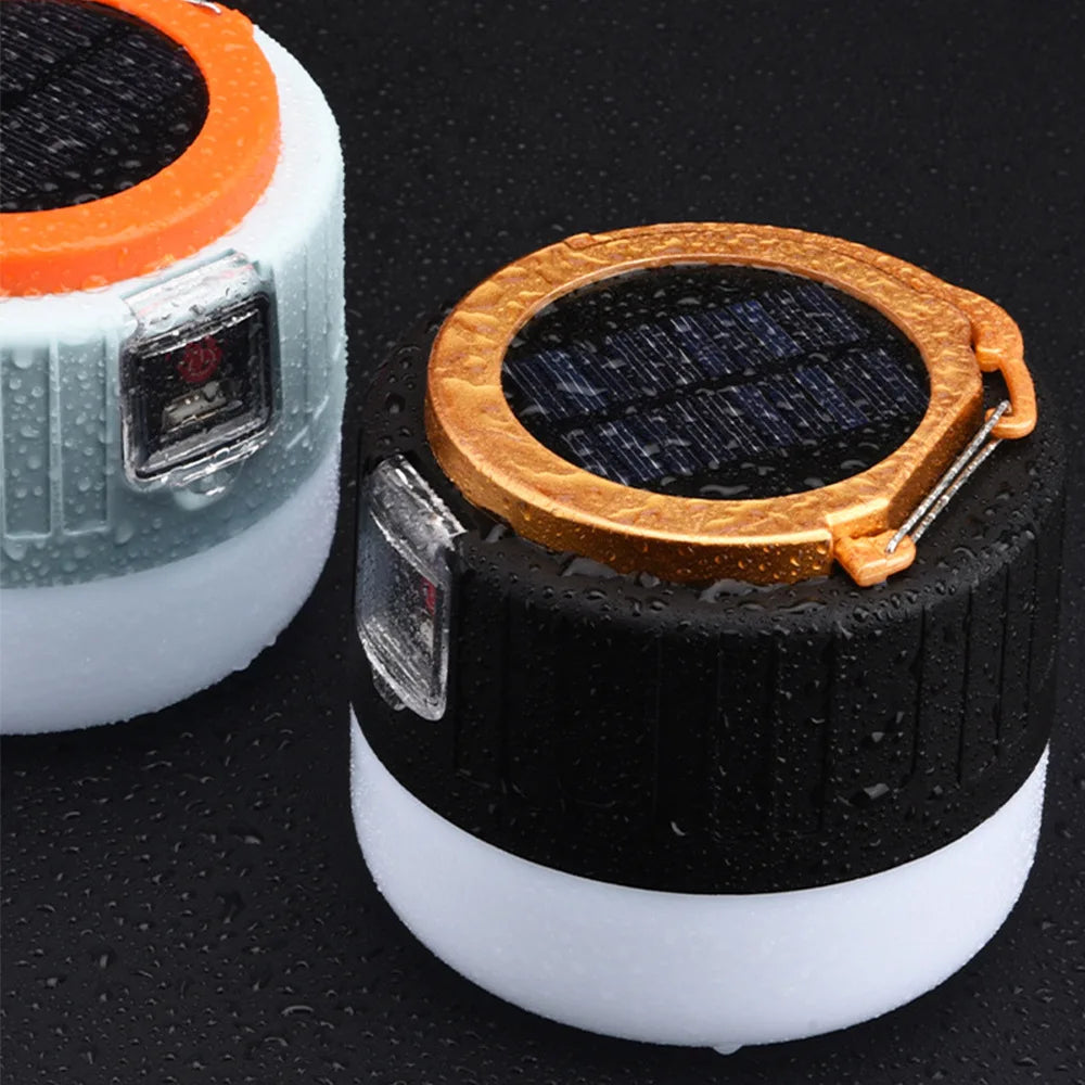 Draagbare LED-Lantaarn met Zonnelaadpaneel en USB-Oplaadoptie voor Camping Noodsituaties Wandelen Outdoor | Sulvida