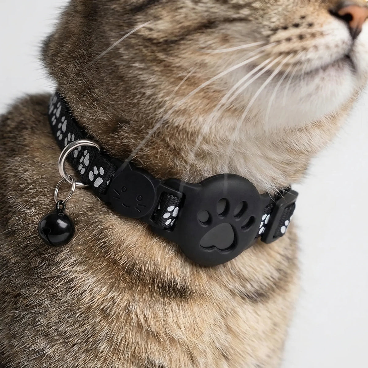 Verstelbare GPS-halsband voor Katten en Honden Locatietracking Reflecterende Pootafdrukken Huisdier Veiligheid | Sulvida