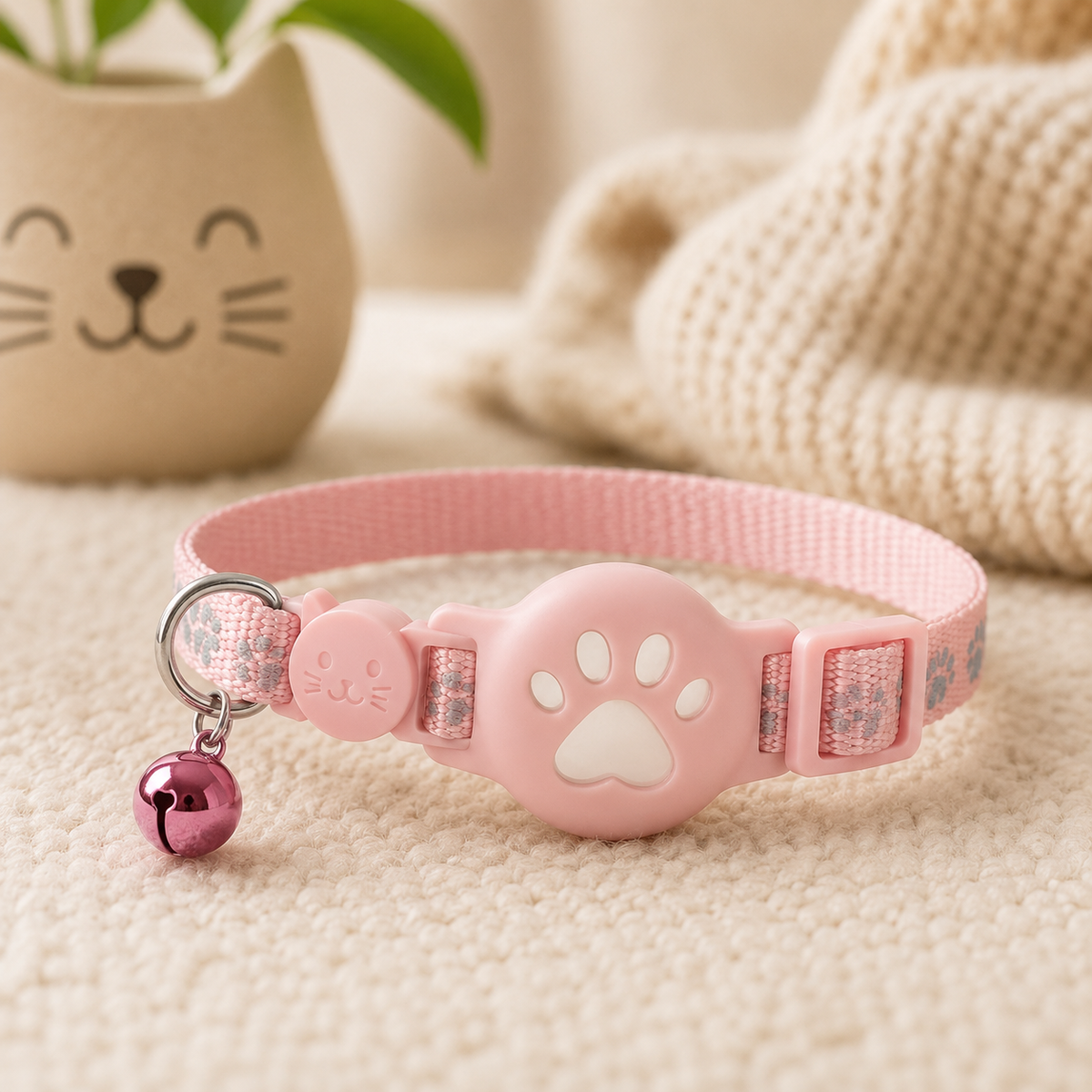 Verstelbare GPS-halsband voor Katten en Honden Locatietracking Reflecterende Pootafdrukken Huisdier Veiligheid | Sulvida