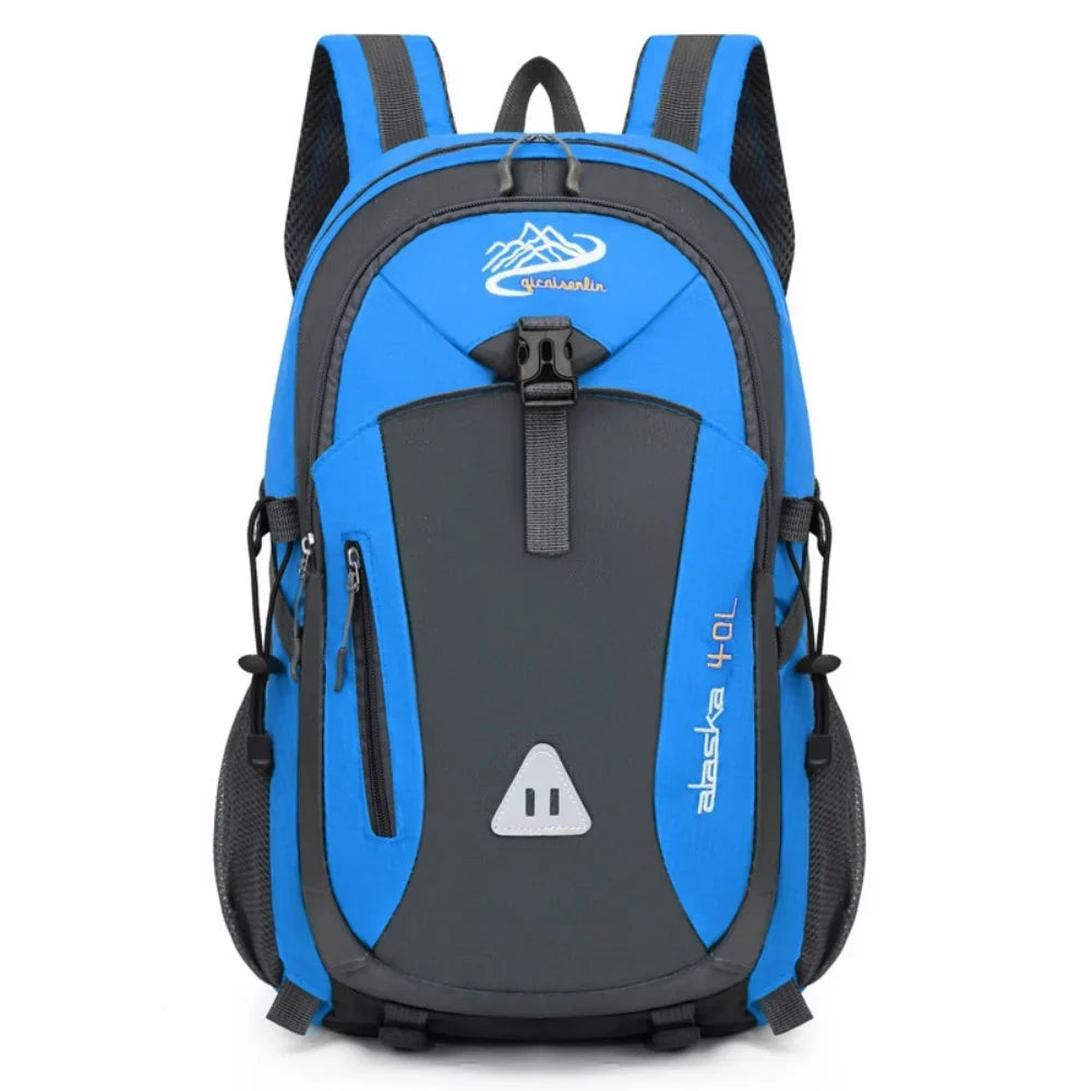 Multi-Compartment Rugzak 40L Wandelrugzak met Mesh Rugpaneel Verstelbare Borstbanden Ritsvakken Outdoor | Sulvida