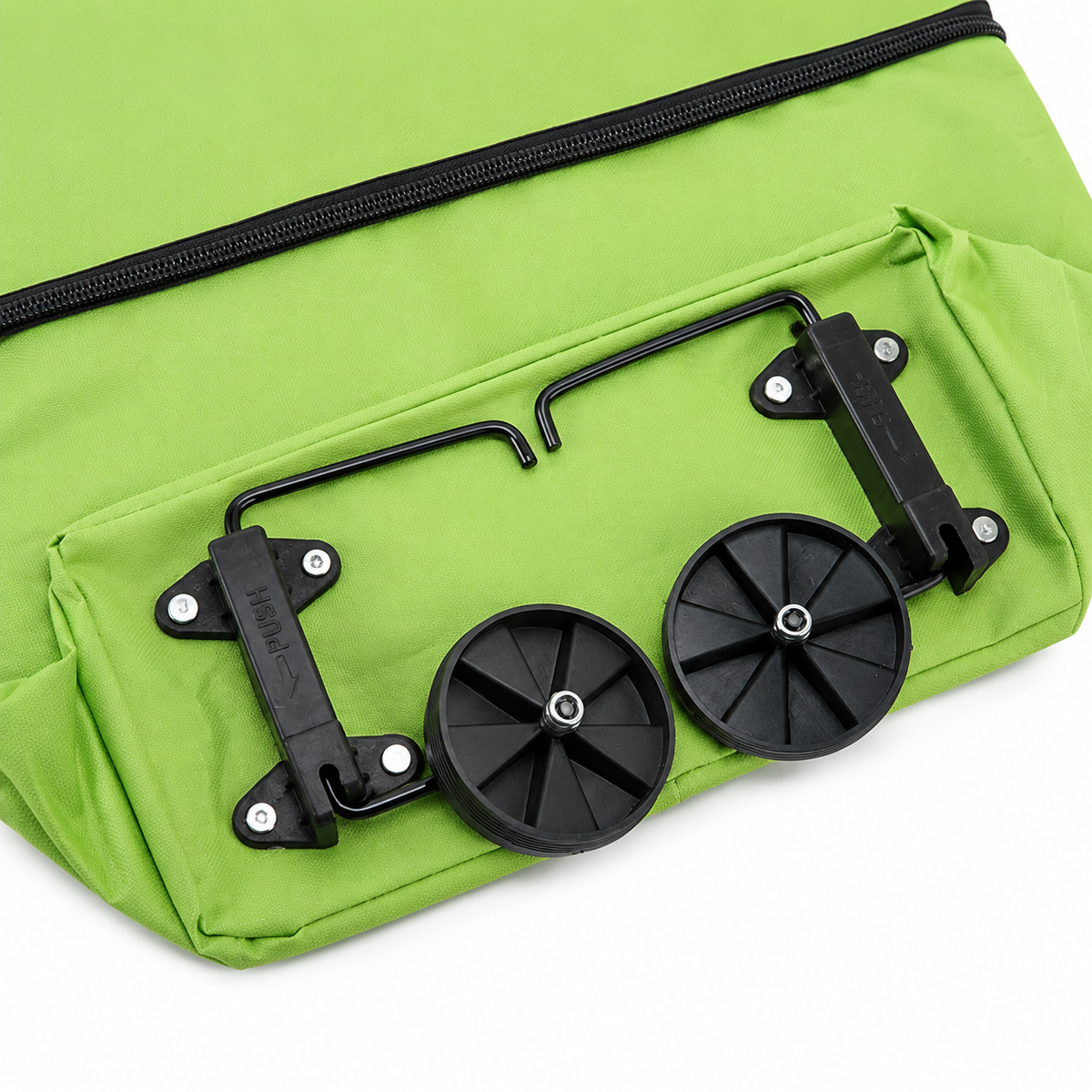 Opvouwbare Boodschappenwagen met Wielen Inklapbare Trolley voor Shopping en Boodschappen Doen Draagtas | Sulvida