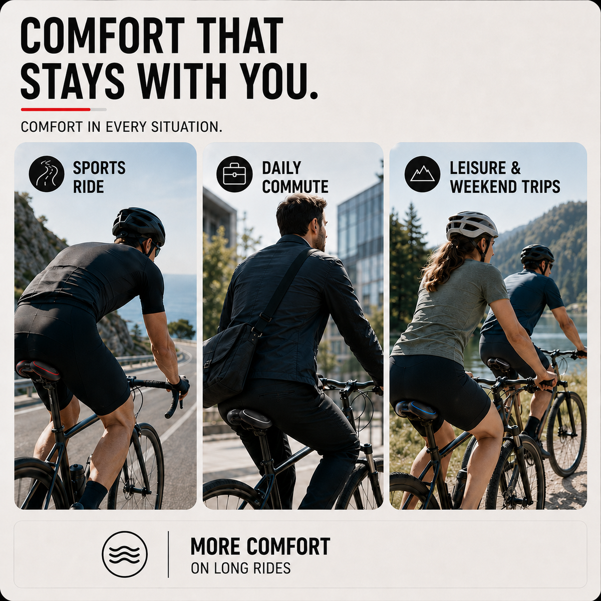 Ergonomisch Fietszadel Time Trial Design voor Wielersport Racefiets Mountainbike Triathlon Comfortabel Zadel | Sulvida