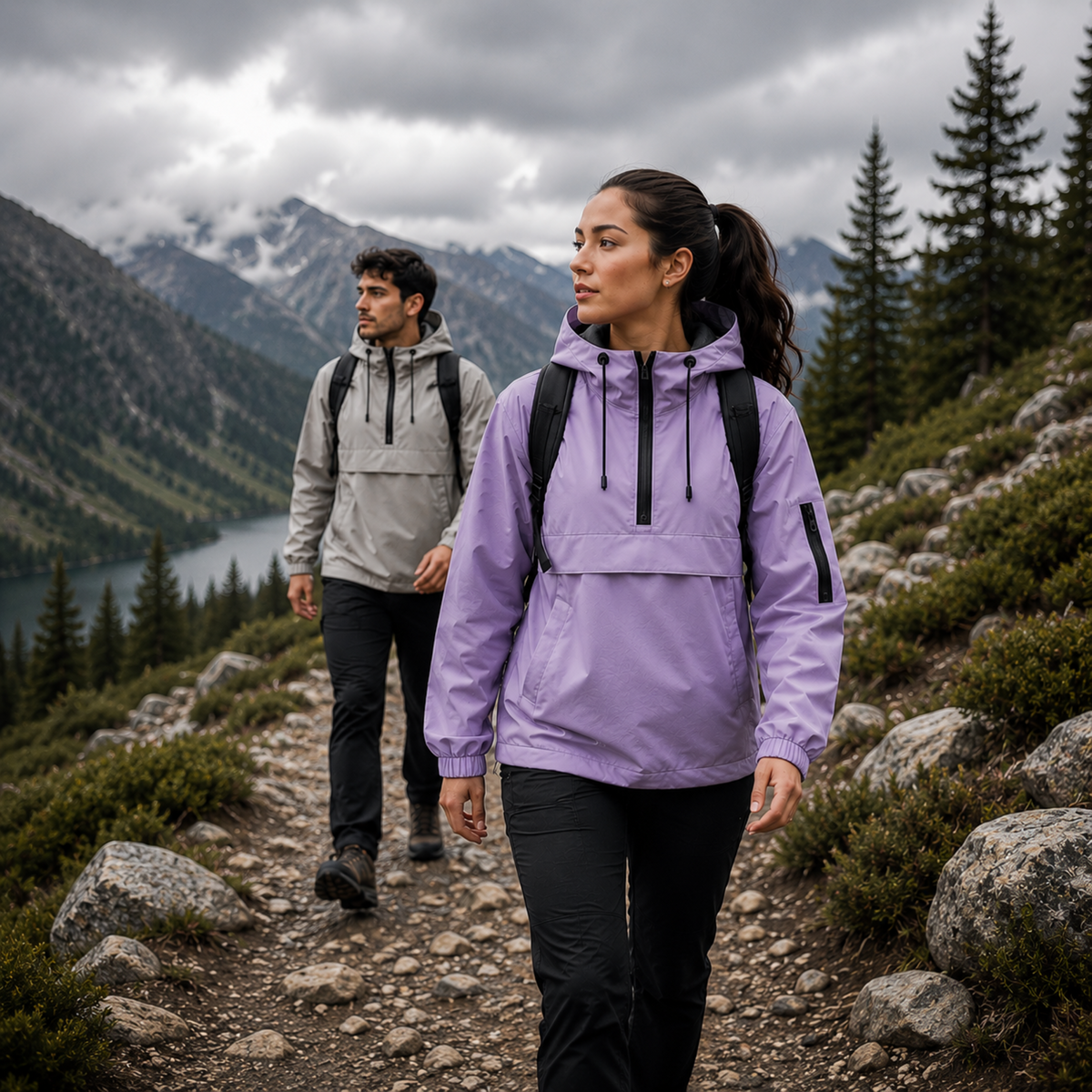 Winterjas Dames Heren Waterdicht Winddicht Warme Parka met Capuchon Outdoor Winterkleding Zwart Grijs Roze | Sulvida