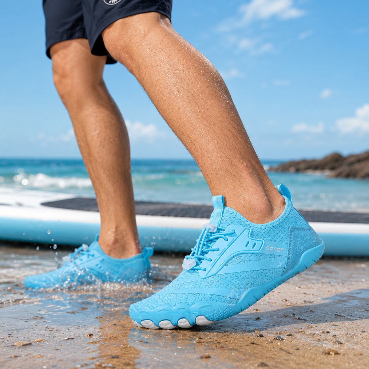 Waterschoenen voor Dames en Heren Quick-Dry Antislip Badschoenen Zwemschoenen Surfschoenen Watersport | Sulvida